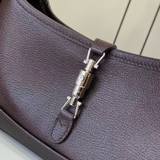 Gucci Jackie Slim medium shoulder bag 863137 dark brown