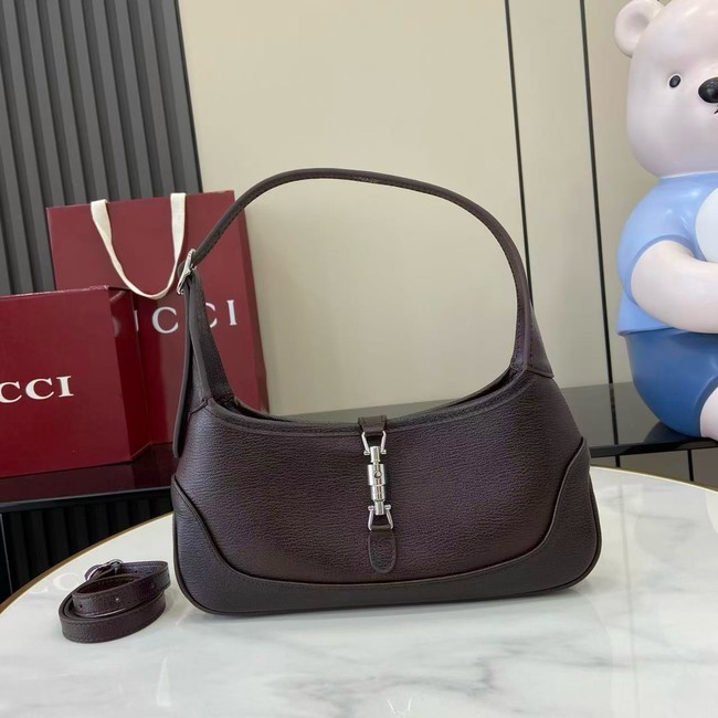 Gucci Jackie Slim medium shoulder bag 863137 dark brown