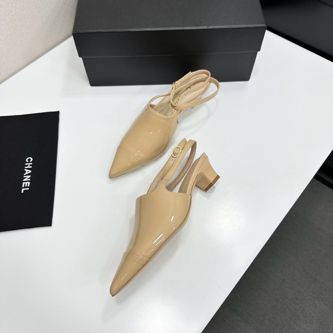 Chanel Slingbacks Patent Calfskin G47054-1