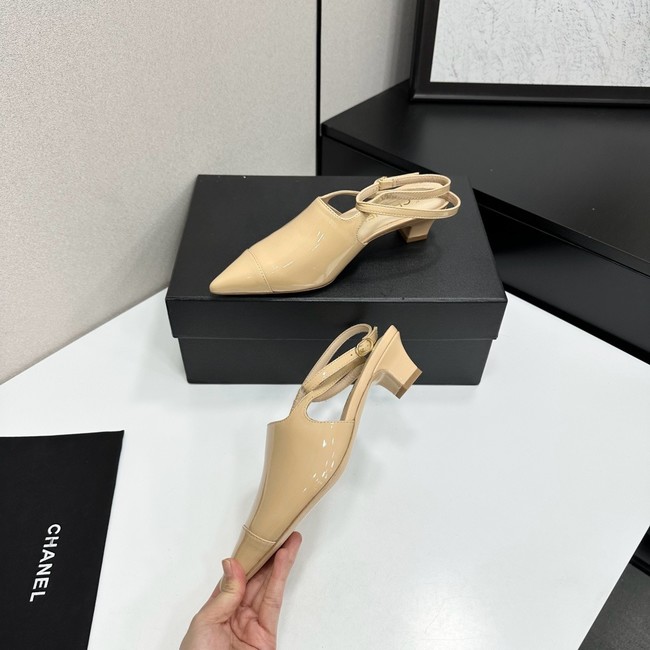 Chanel Slingbacks Patent Calfskin G47054-1