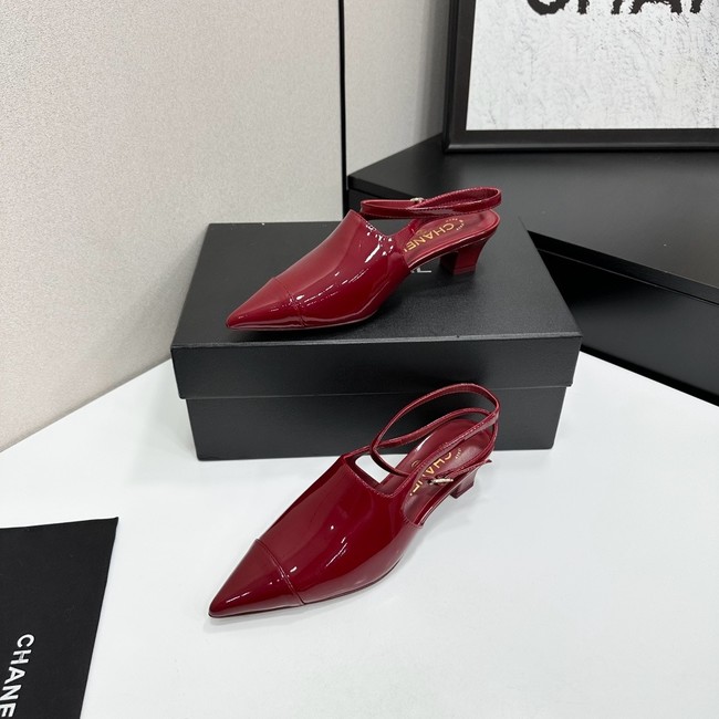 Chanel Slingbacks Patent Calfskin G47054-2