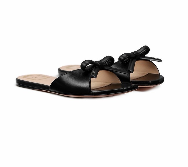 Dior Bow Slide Black Lambskin KCO583L-1