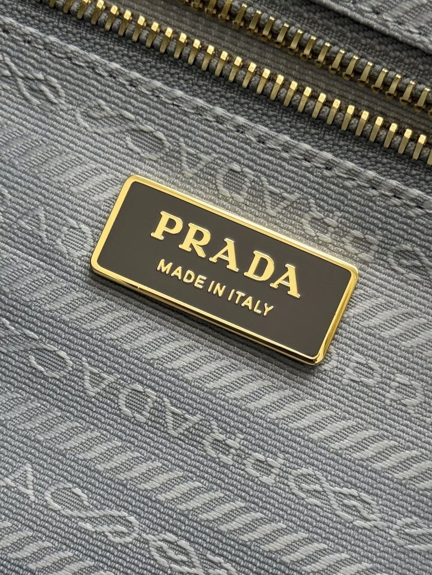 Prada Large Bonnie Leather Tote Bag 1BA439 Gray