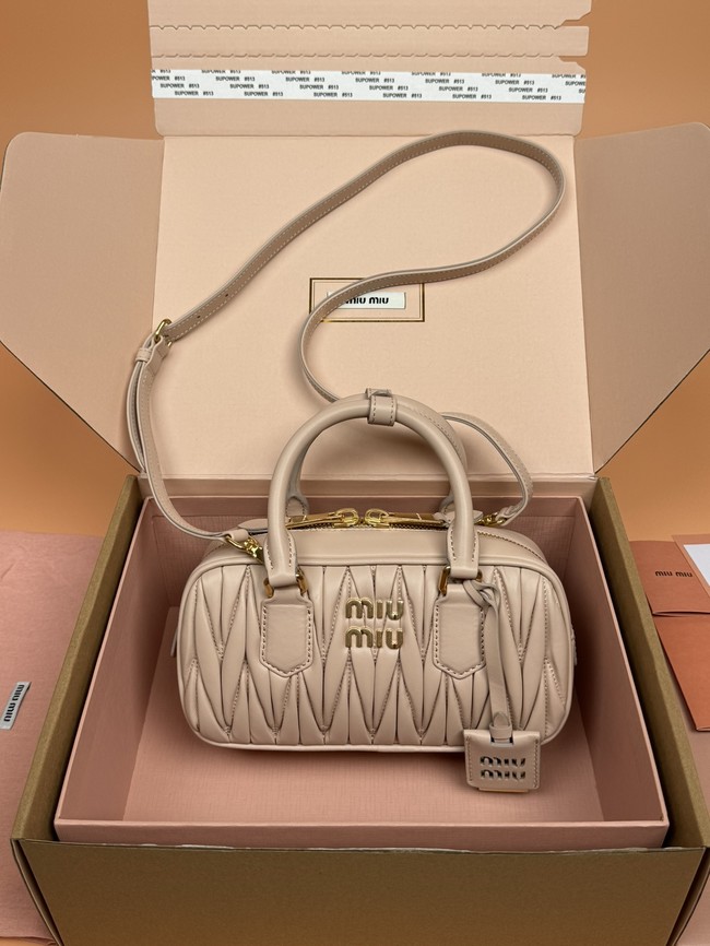 MIUMIU Arcadie quilted soft lamb leather handbag 5BB142-1