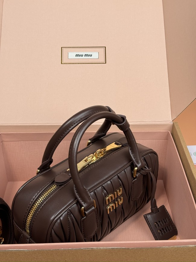 MIUMIU Arcadie quilted soft lamb leather handbag 5BB142-2