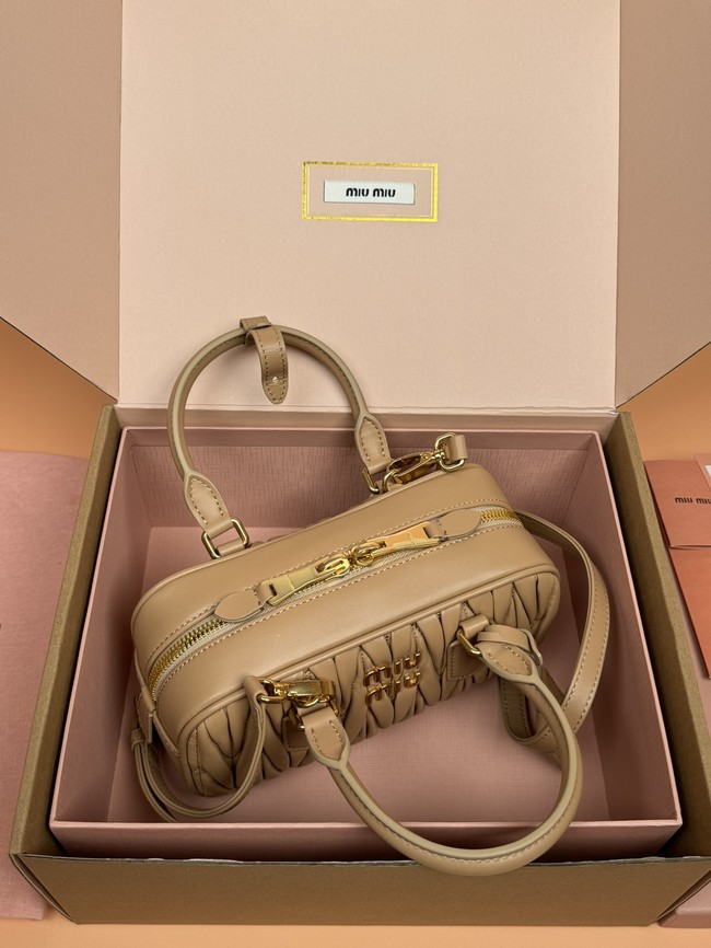 MIUMIU Arcadie quilted soft lamb leather handbag 5BB142-3