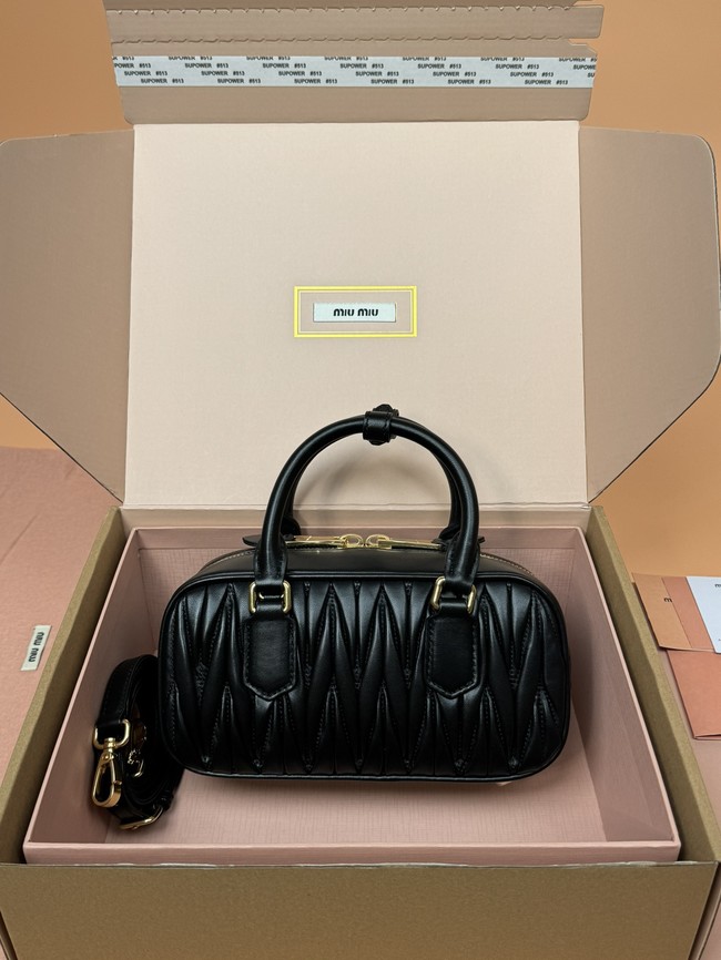 MIUMIU Arcadie quilted soft lamb leather handbag 5BB142-7