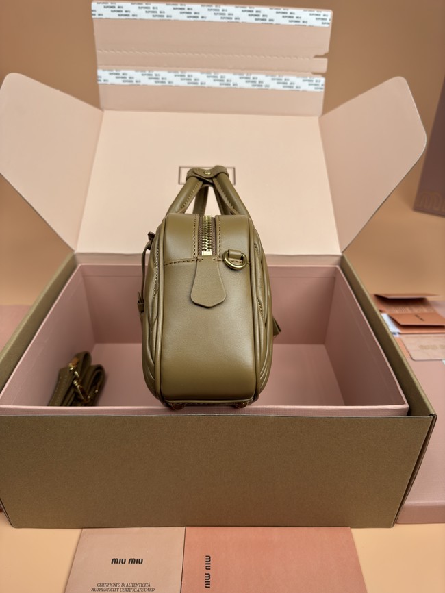 MIUMIU Arcadie quilted soft lamb leather handbag 5BB142-8