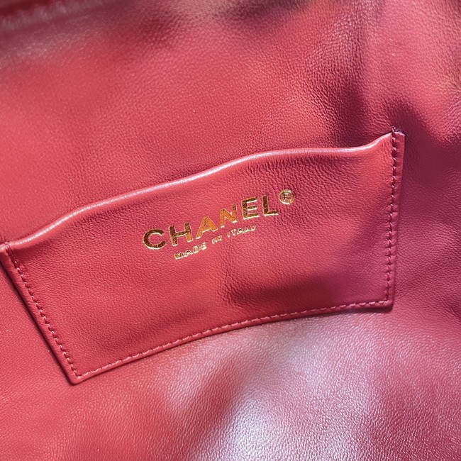 CHANEL Small Tote Lambskin AS6248 white