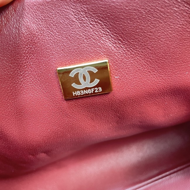 CHANEL Small Tote Lambskin AS6248 white