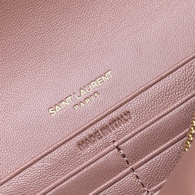 SAINT LAURENT WOC Classic Monogramme Flap Bag 441974 dark pink