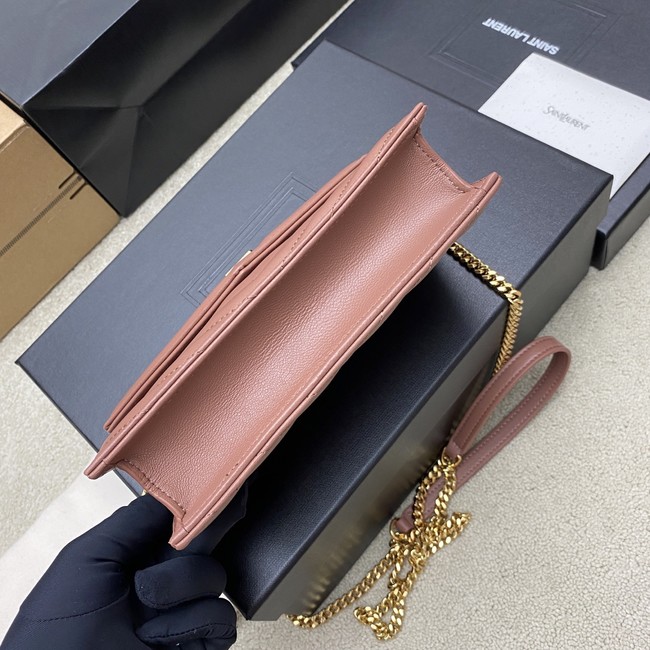 SAINT LAURENT WOC Classic Monogramme Flap Bag 441974 dark pink