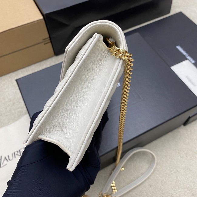 SAINT LAURENT WOC Classic Monogramme Flap Bag 441974 white