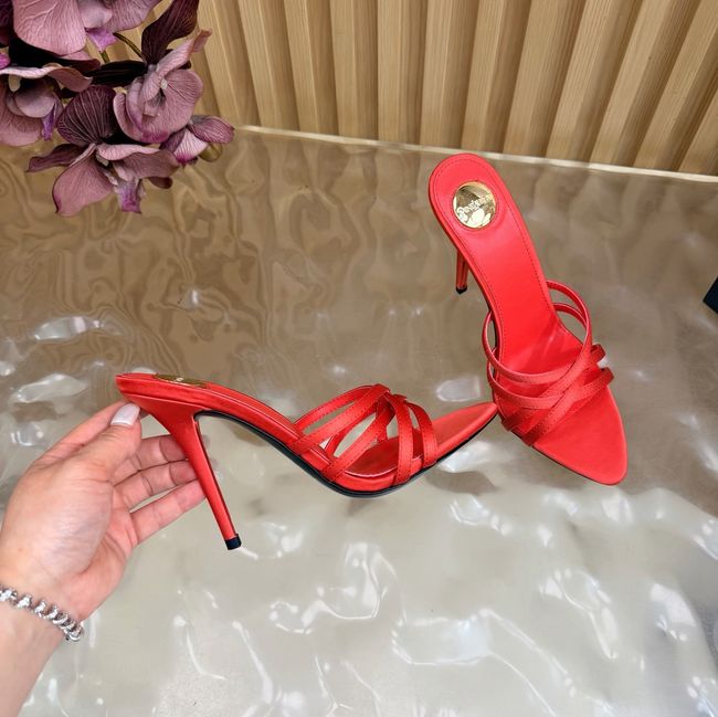 Saint Laurent in satin crepe and rhinestones Heel 9CM 69002-3
