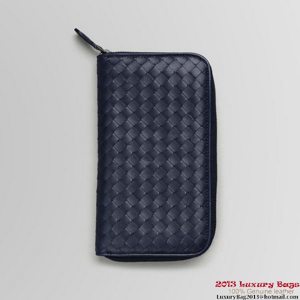Bottega Veneta 114076 V001N 4014 Intrecciato Nappa Zip Around Wallet Tourmaline Bottega Veneta 114076 V001N 4014 Intrecciato Nappa Zip Around Wallet Tourmaline