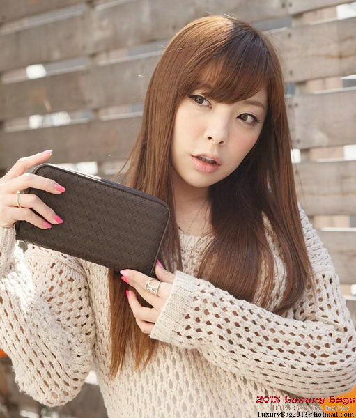 Bottega Veneta 114076 V4651 2040 Intrecciato VN Zip Around Wallet Ebano Bottega Veneta 114076 V4651 2040 Intrecciato VN Zip Around Wallet Ebano