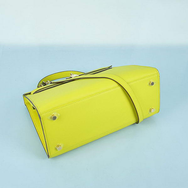 Hot Style Hermes Kelly 32cm Bags Yellow Calf Leather Gold Hot Style Hermes Kelly 32cm Bags Yellow Calf Leather Gold