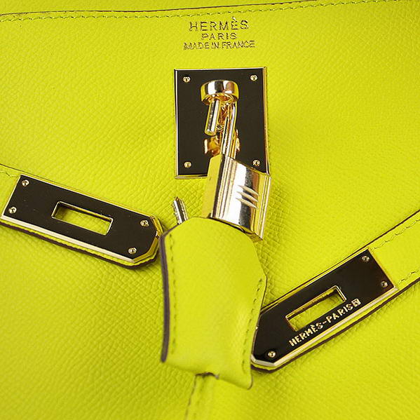 Hot Style Hermes Kelly 32cm Bags Yellow Calf Leather Gold Hot Style Hermes Kelly 32cm Bags Yellow Calf Leather Gold