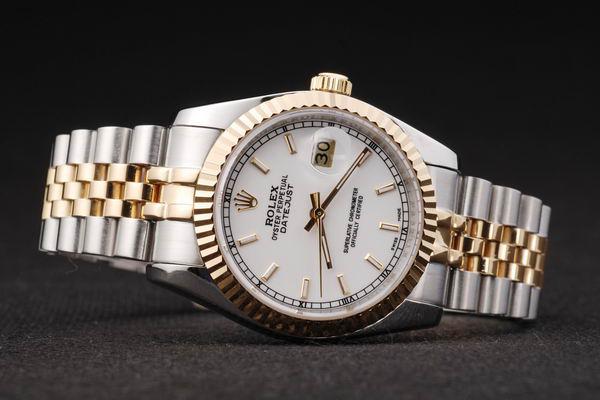 Rolex Datejust Golden White Surface Men Watch-RD2366 Rolex Datejust Golden White Surface Men Watch-RD2366