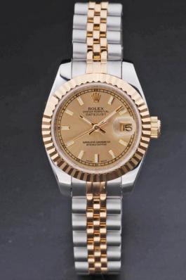 Rolex Datejust Golden Cutwork Women 25mm Watch-RD3770 Rolex Datejust Golden Cutwork Women 25mm Watch-RD3770