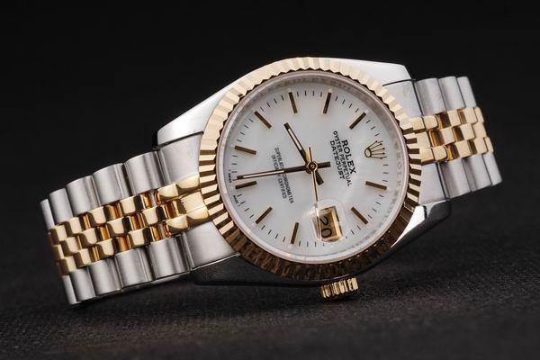 Rolex Datejust Golden Round Cutwork White Watch-RD2362 Rolex Datejust Golden Round Cutwork White Watch-RD2362