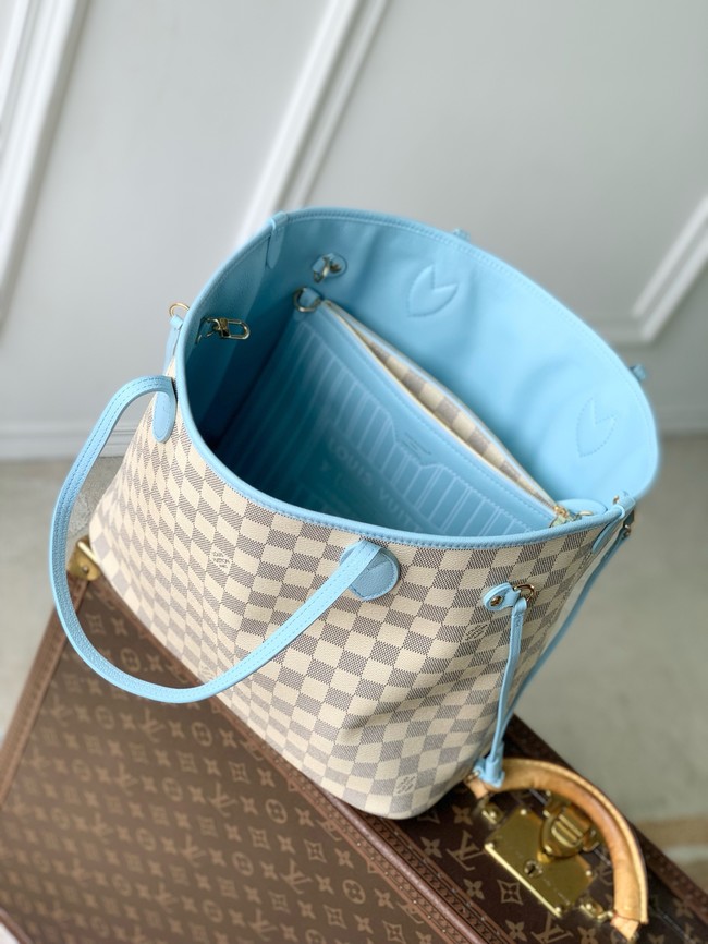Louis Vuitton NEW - REVERSIBLE Neverfull Inside Out MM N40946 Bleu Olympe Louis Vuitton NEW - REVERSIBLE Neverfull Inside Out MM N40946 Bleu Olympe