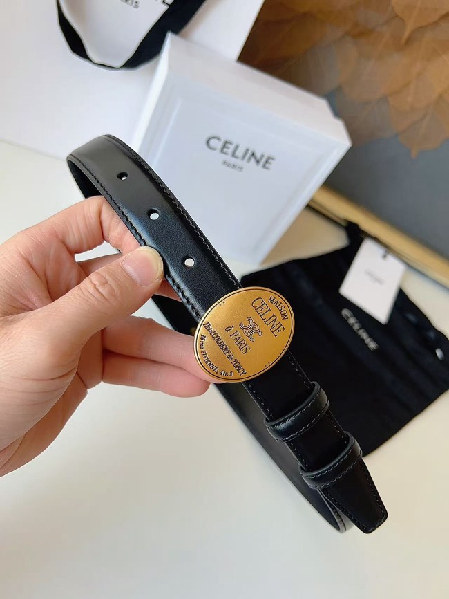 Celine Thin Plate Belt IN 25MM Taurillon Leather B10673-2
