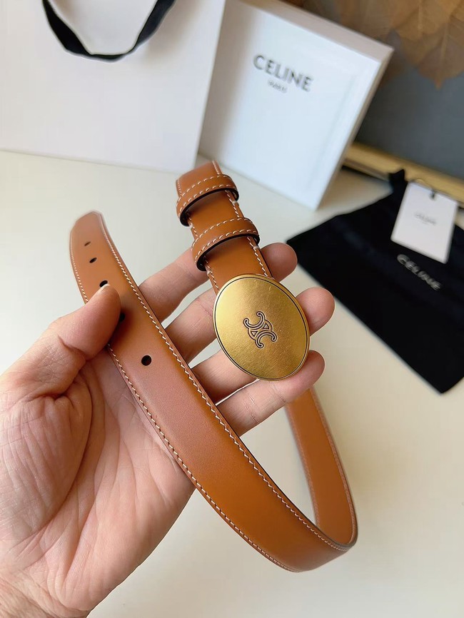 Celine Thin Plate Belt IN 25MM Taurillon Leather B10673-3