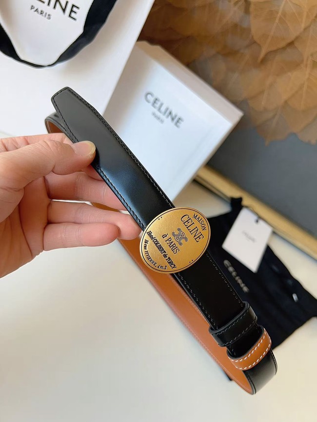 Celine Thin Plate Belt IN 25MM Taurillon Leather B10673-5 Celine Thin Plate Belt IN 25MM Taurillon Leather B10673-5
