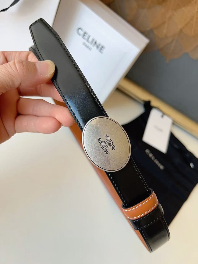 Celine Thin Plate Belt IN 25MM Taurillon Leather B10673-7 Celine Thin Plate Belt IN 25MM Taurillon Leather B10673-7