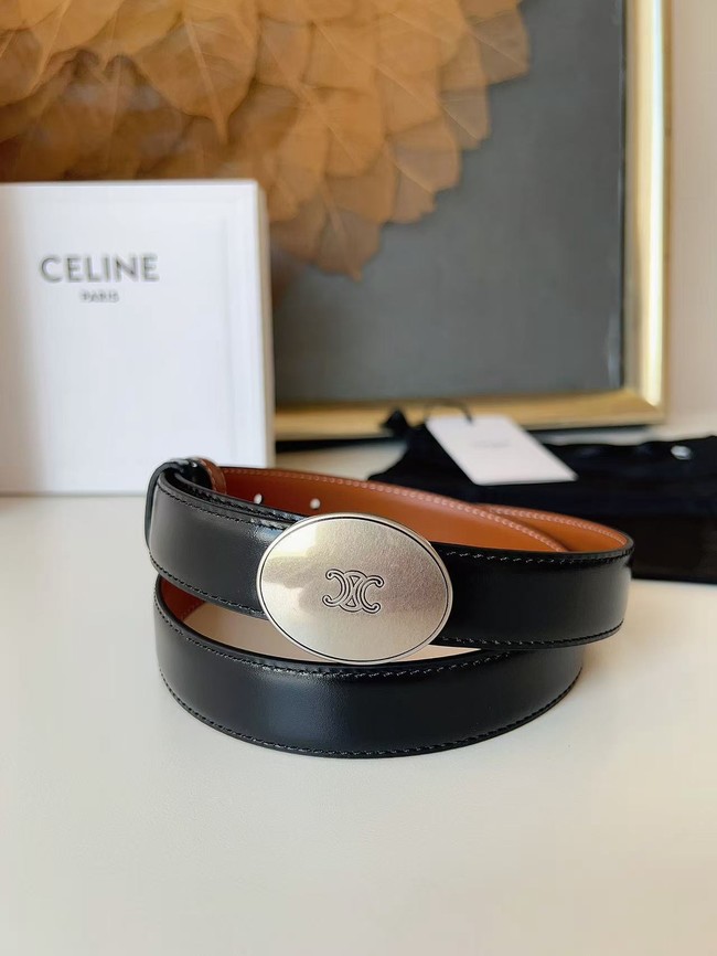 Celine Thin Plate Belt IN 25MM Taurillon Leather B10673-7