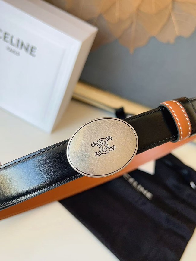 Celine Thin Plate Belt IN 25MM Taurillon Leather B10673-7