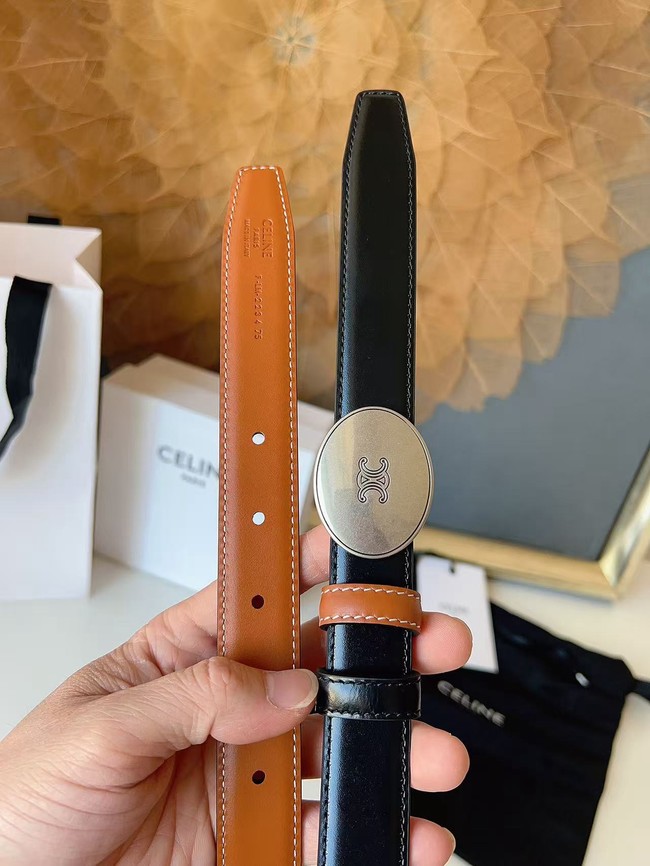 Celine Thin Plate Belt IN 25MM Taurillon Leather B10673-7