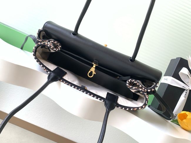 CHANEL Small Tote AS6288 black&Fabric