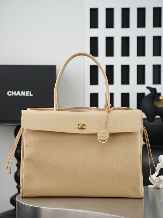 Chanel 26S Grained Calfskin Shopping Bag AS6289 Dark Beige Chanel 26S Grained Calfskin Shopping Bag AS6289 Dark Beige