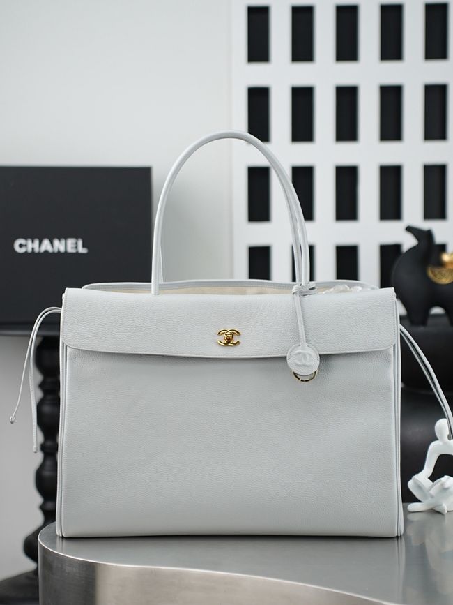 Chanel 26S Grained Calfskin Shopping Bag AS6289 ice blue Chanel 26S Grained Calfskin Shopping Bag AS6289 ice blue