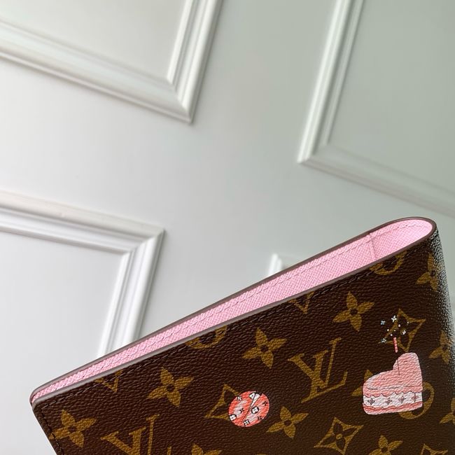 Louis Vuitton Monogram Canvas Wallet GI1394 pink
