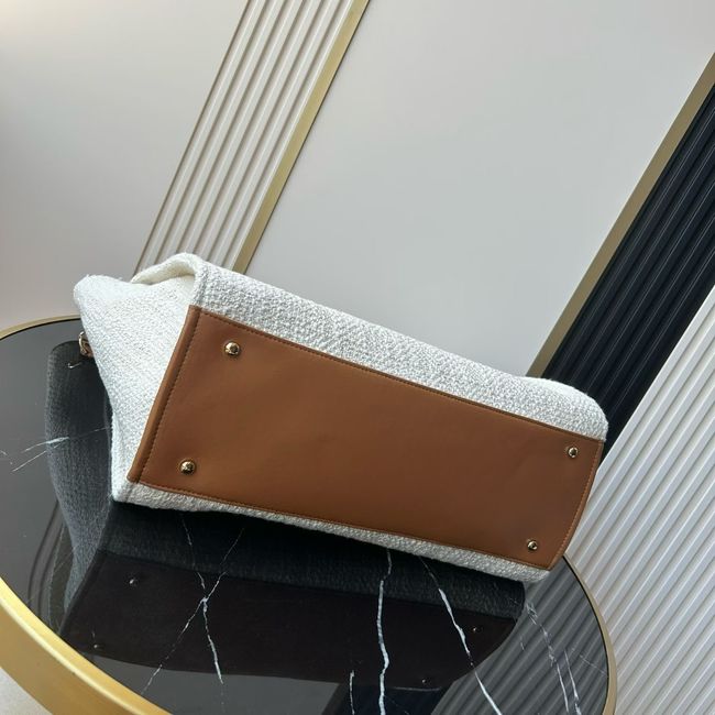 CHANEL Shopping Bag AS3251 white&Apricot