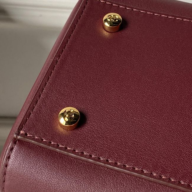 Chanel Small Shopping Bag AS6243 Dark Burgundy