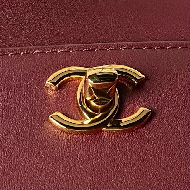 Chanel Small Shopping Bag AS6243 Dark Burgundy